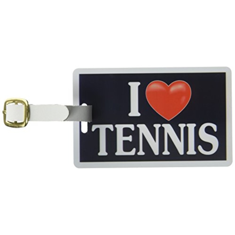 Tag Crazy I Heart Tennis Two Pack, Black/White/Red, One Size