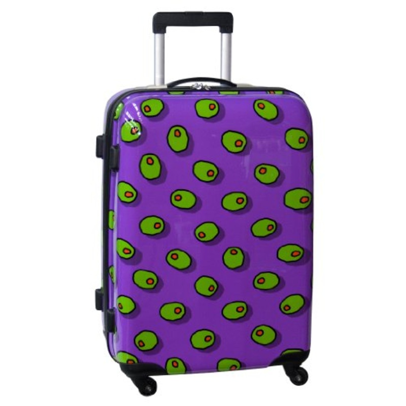 Ed Heck Olives Hardside 25 Inch Spinner, Purple, One Size