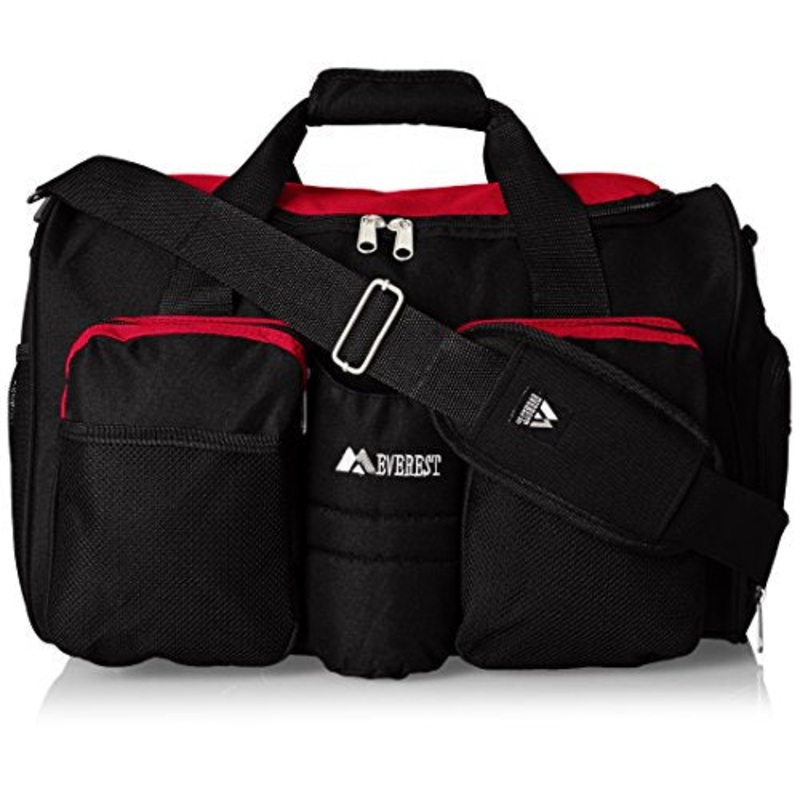 Everest Gym Bag With Wet Pocket, Red, One Size