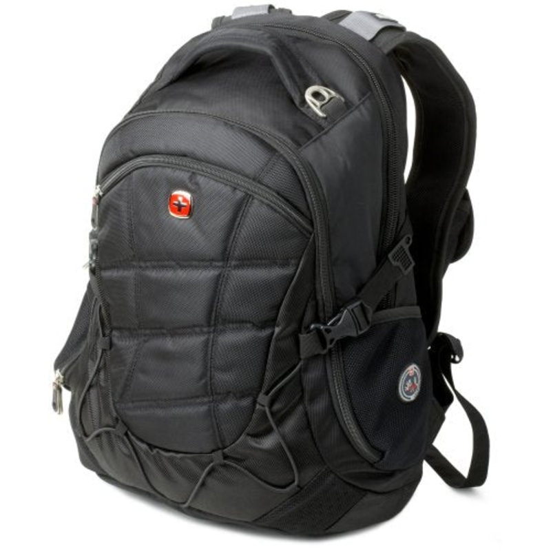 Swiss Gear Sa9769 Black Laptop Backpack - Fits Most 15 Inch Laptops And Tablets