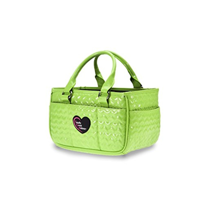 Tga Neon Green Heart Ice Skating Bag Tennis Gym And Ballet Girls Athletic Bag
