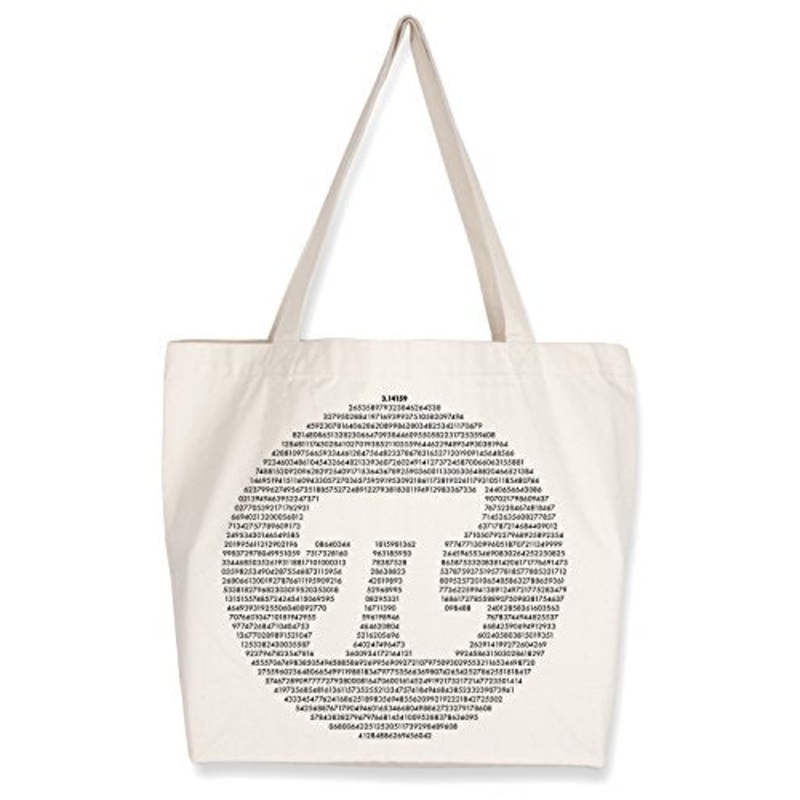 Cognitive Surplus Math Symbol Pi, 3.14 Tote Bag. (10 Oz Recycled Cotton)
