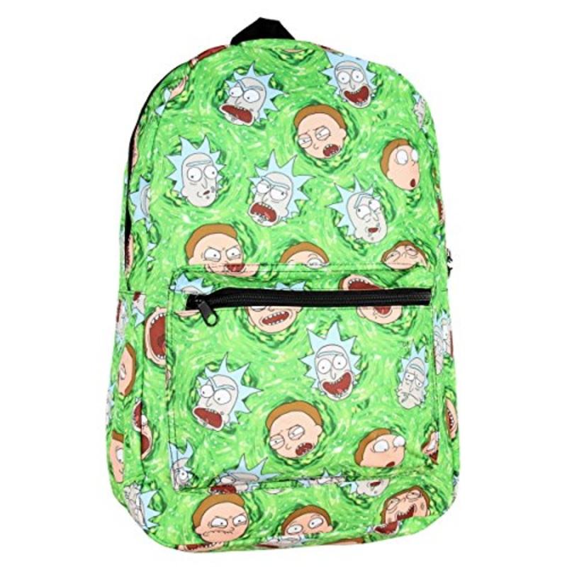 Rick And Morty Portal All Over Print Backpack