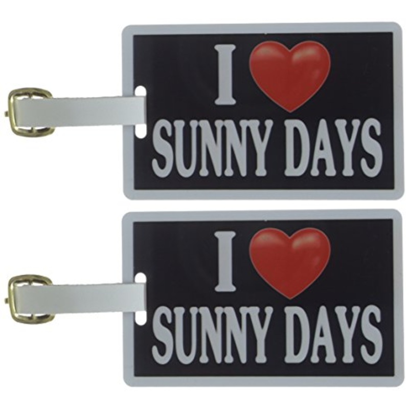 Tag Crazy I Heart Sunny Days Two Pack, Black/White/Red, One Size
