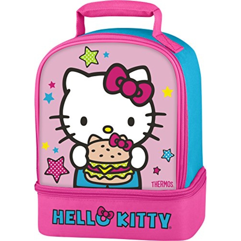 Thermos Dual Compartment Lunch Kit, Hello Kitty (Colors May Vary)