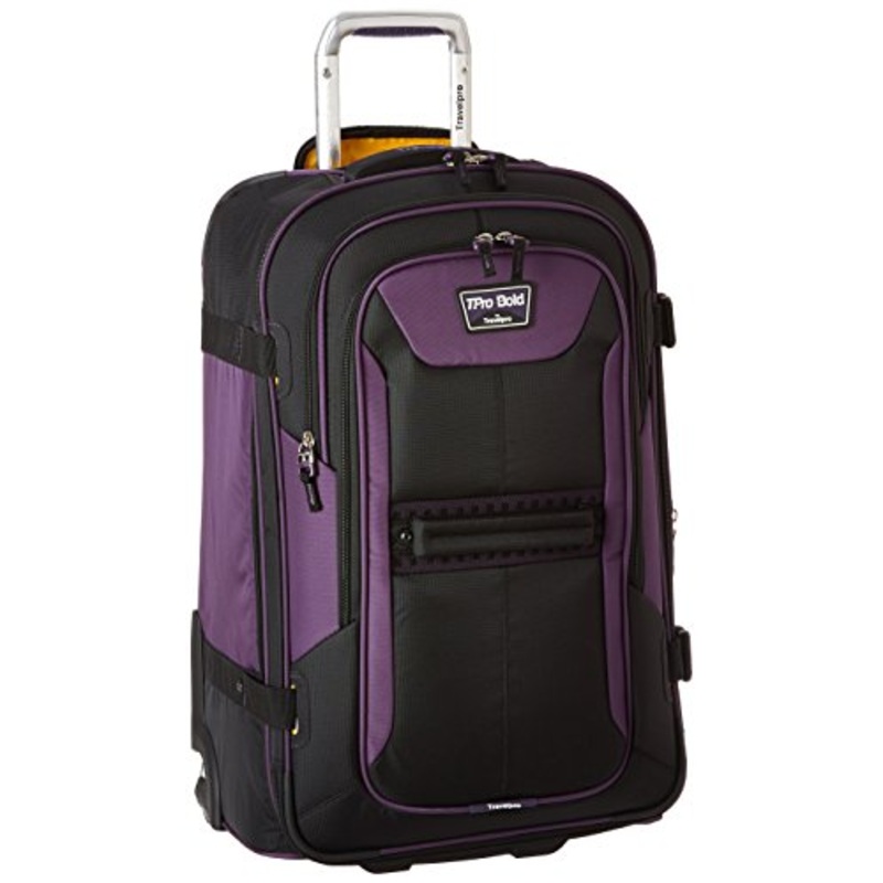 Travelpro Tpro Bold 2.0 25 Inch Expandable Rollaboard, Black/Purple, One Size