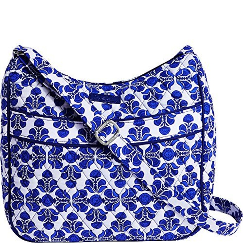Vera Bradley Carryall Crossbody (Cobalt Tile)