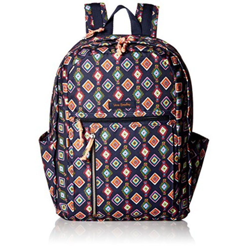 Vera Bradley Women'S Lighten Up Printed Grand Backpack, Mini Medallions