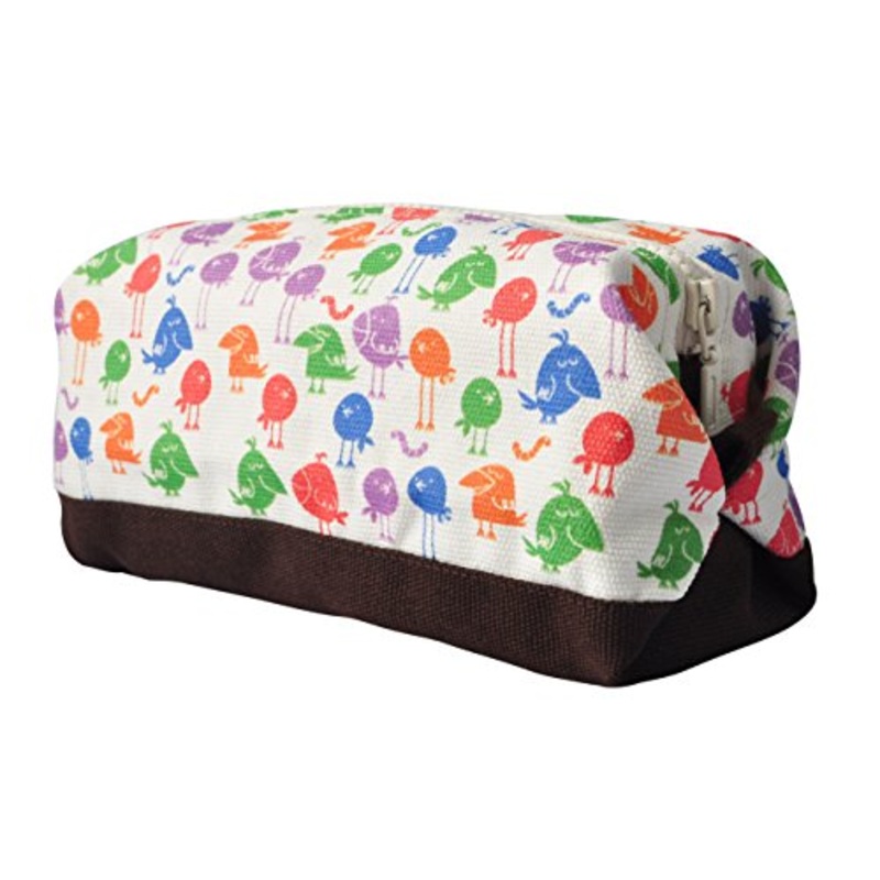Vietsbay'S Women Coloful Birdsprint Canvas Toiletry Bag Makeup Cosmetic Pouch