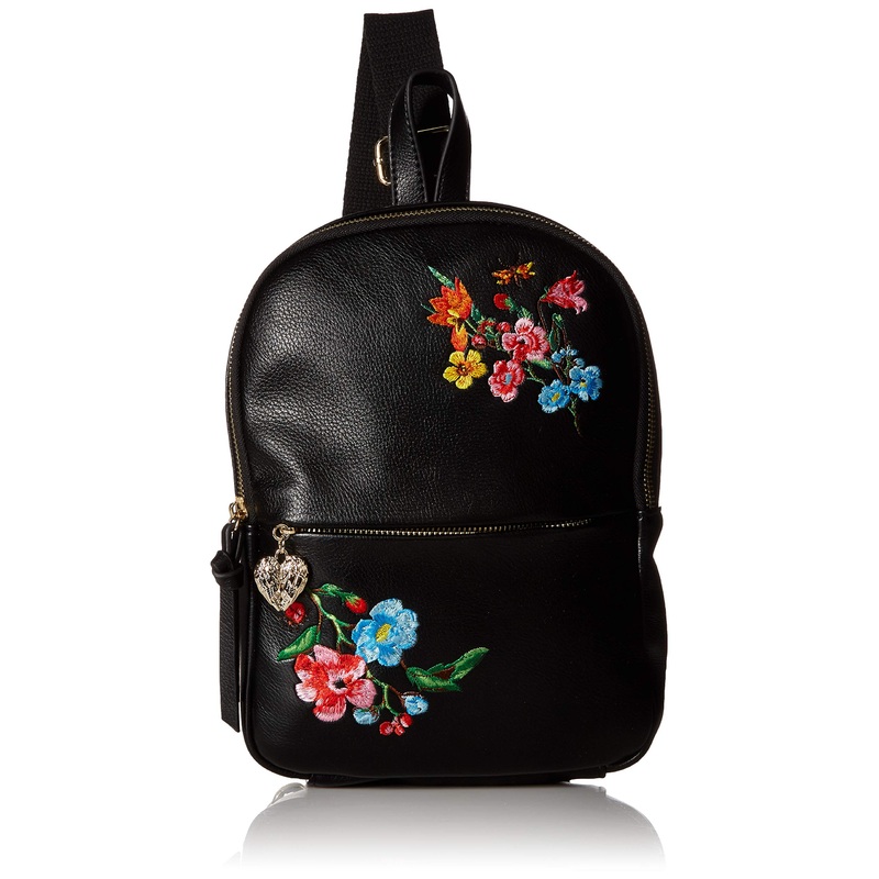 Betsey Johnson Sling Shot Backpack, Black