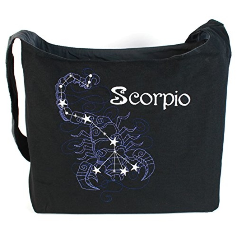 Dancing Participle Scorpio Embroidered Sling Bag