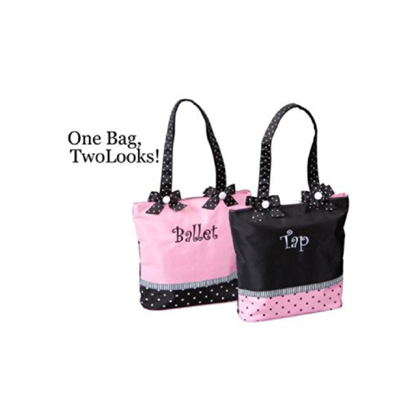 Sassi Designs Ballet & Tap Combo Small Tote Size: Small 11" X 9.5" X 3"