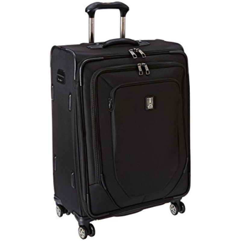 Travelpro Crew 10 25 Inch Expandable Spinner Suiter, Black, One Size