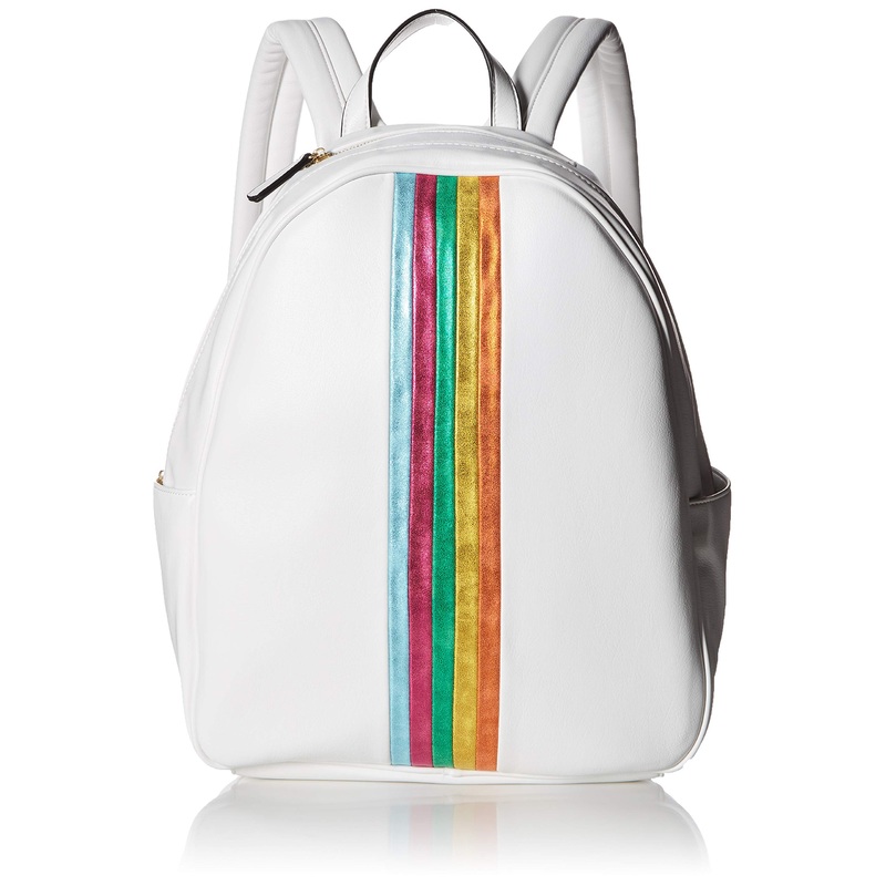 Betsey Johnson Between the Lines Backpack, White