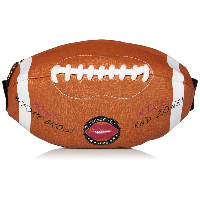 Betsey Johnson Football Fanny Pack, Brown