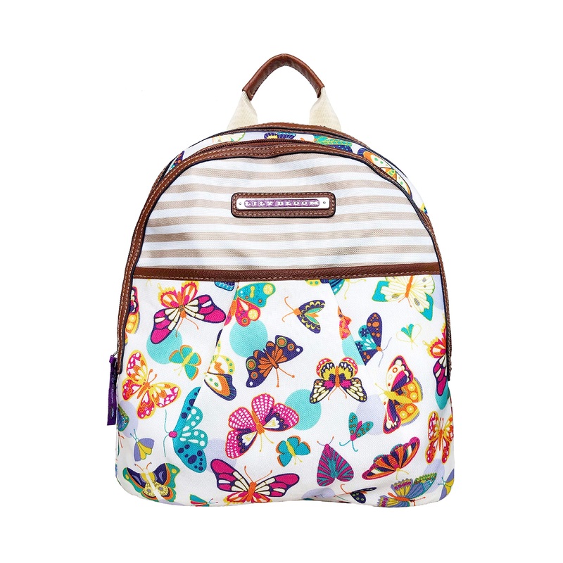 Lily Bloom Chantal Backpack, Butterfly Twister
