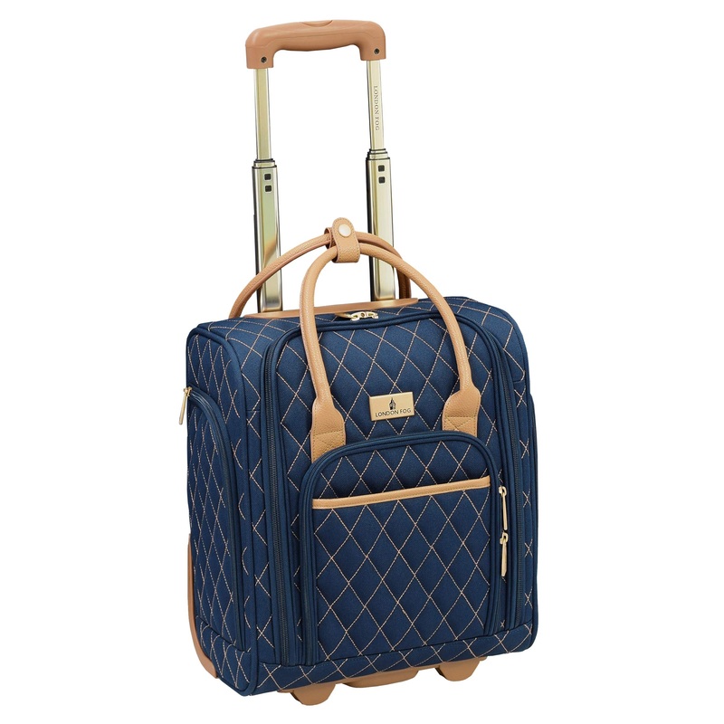 London Fog Queensbury 15" Verticle Under The Seat Bag, Navy