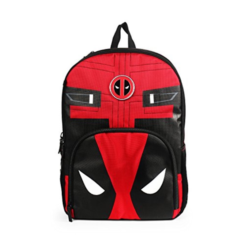 Marvel Deadpool Red and Black Backpack for Boys School Bag