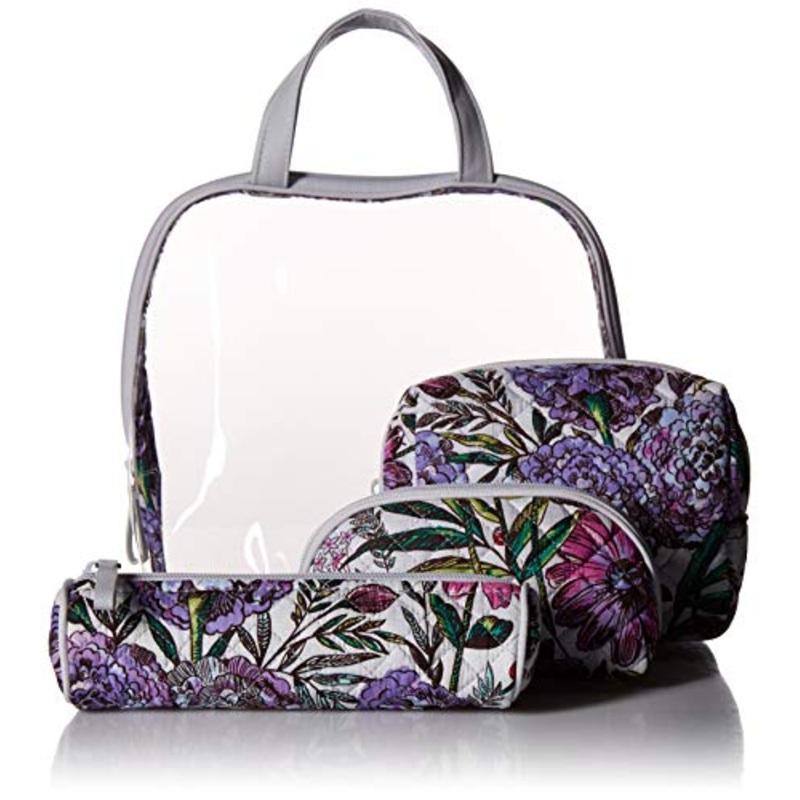 Vera Bradley Iconic 4 Pc. Cosmetic Set, Lavender Meadow