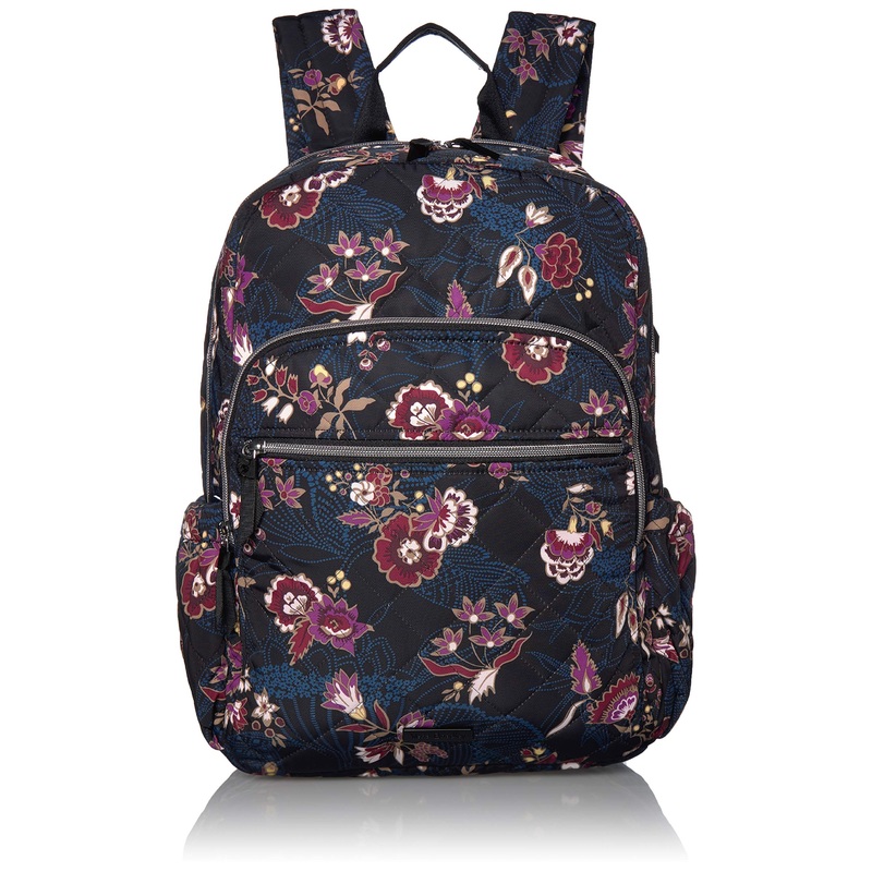 Vera Bradley Iconic Campus Backpack, Performance Twill, Garden Dream