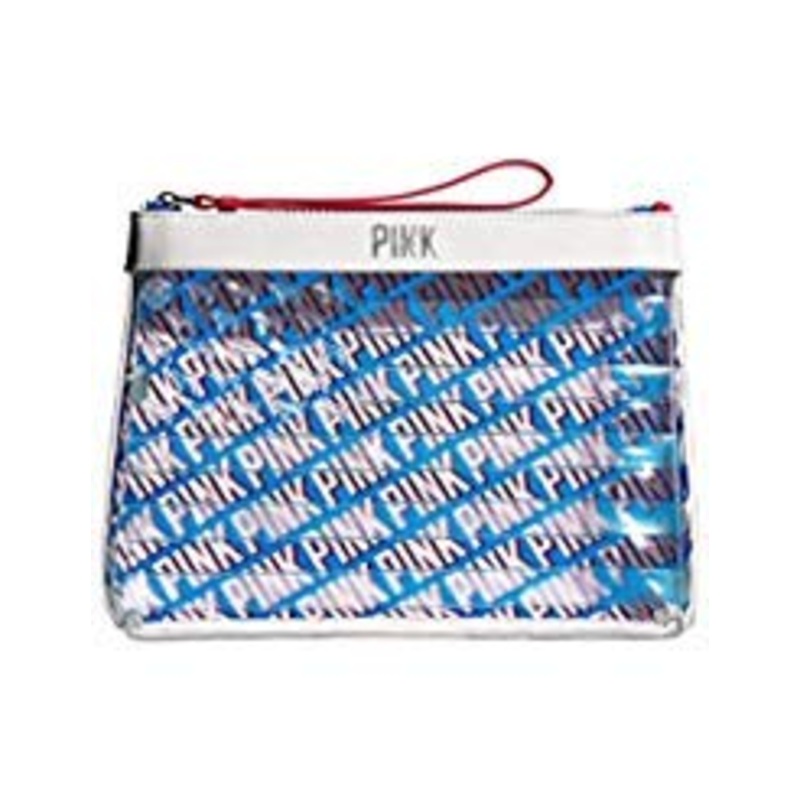 Victoria's Secret Pink Americana Cosmetic Bag Makeup Bag