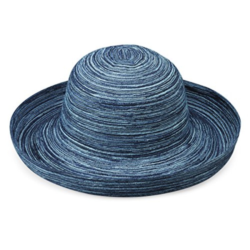 Wallaroo Hat Company Women's Sydney Sun Hat - Lightweight, Packable, Modern Style, Designed in Australia, Denim