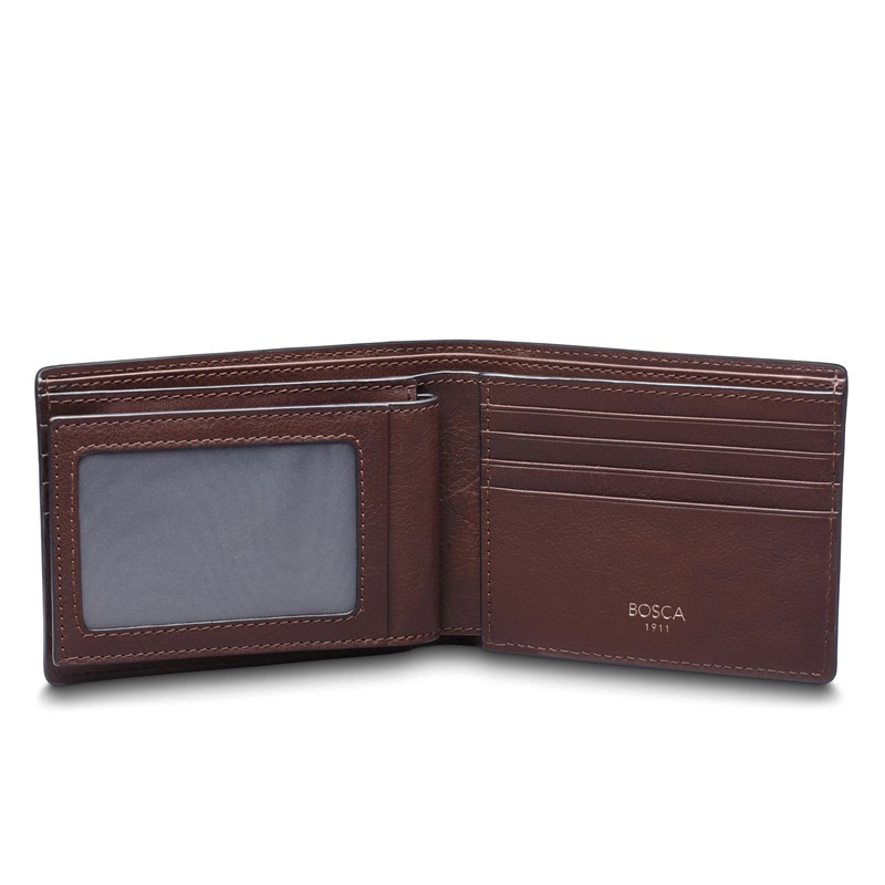 BOSCA NAVAYO Slim 10 Pocket Flip I.D. Bifold