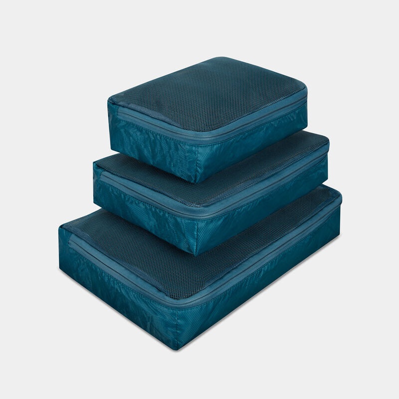 Travelon World Travel Essentials Set of 3 Soft Packing Cubes 43507