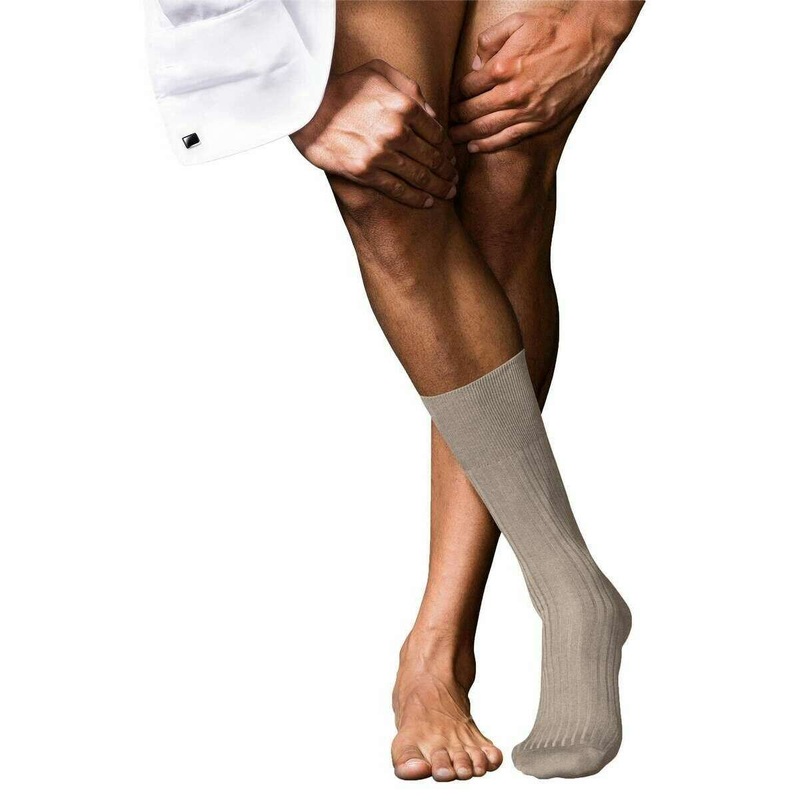 Falke No 10 Pure Fil dcosse Socks - Wheat Mel Beige