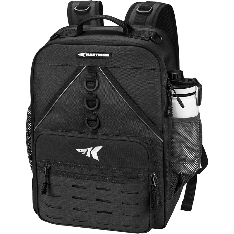 Kastking Karryall Medium Fishing Tackle Daily Backpack, Large Storage Water-Resistant Fishing Bag Store Gear and Equipment