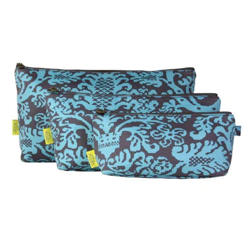 Amy Butler Large Cosmetic Bag  Fanfare Peacock