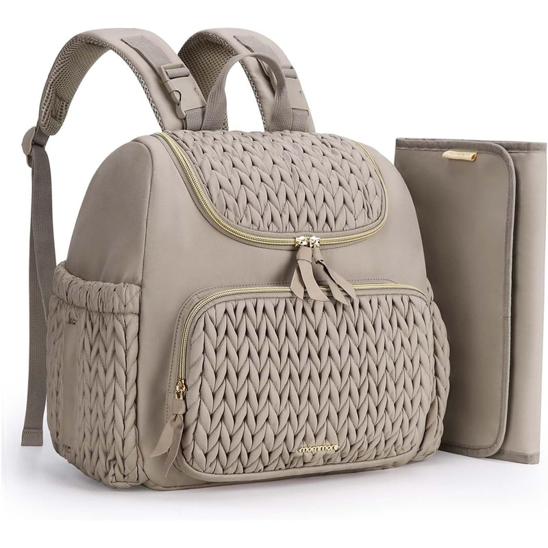 Baby Diaper Backpack with Insulated Pockets Changing Pad and Stroller Straps