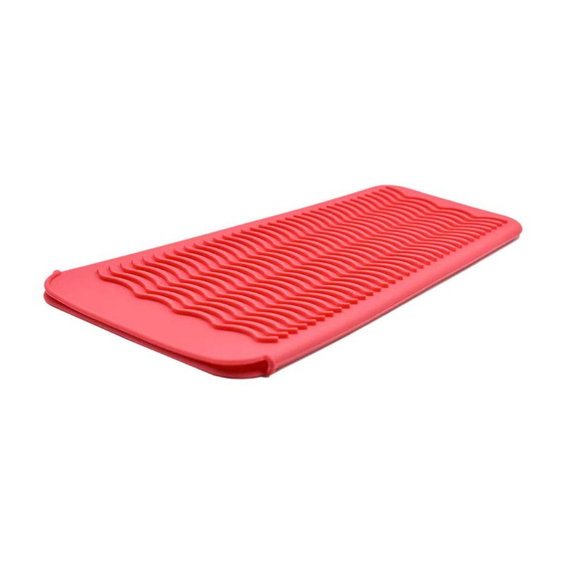 Threaded Pear Curling Iron Mat - Rose