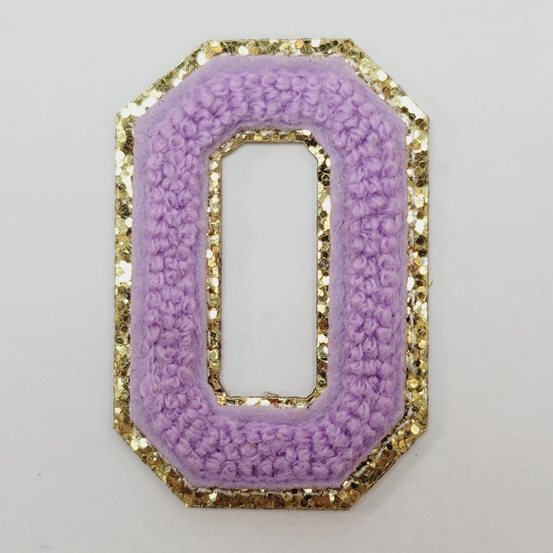 Varsity Letter Patch O - Lavender