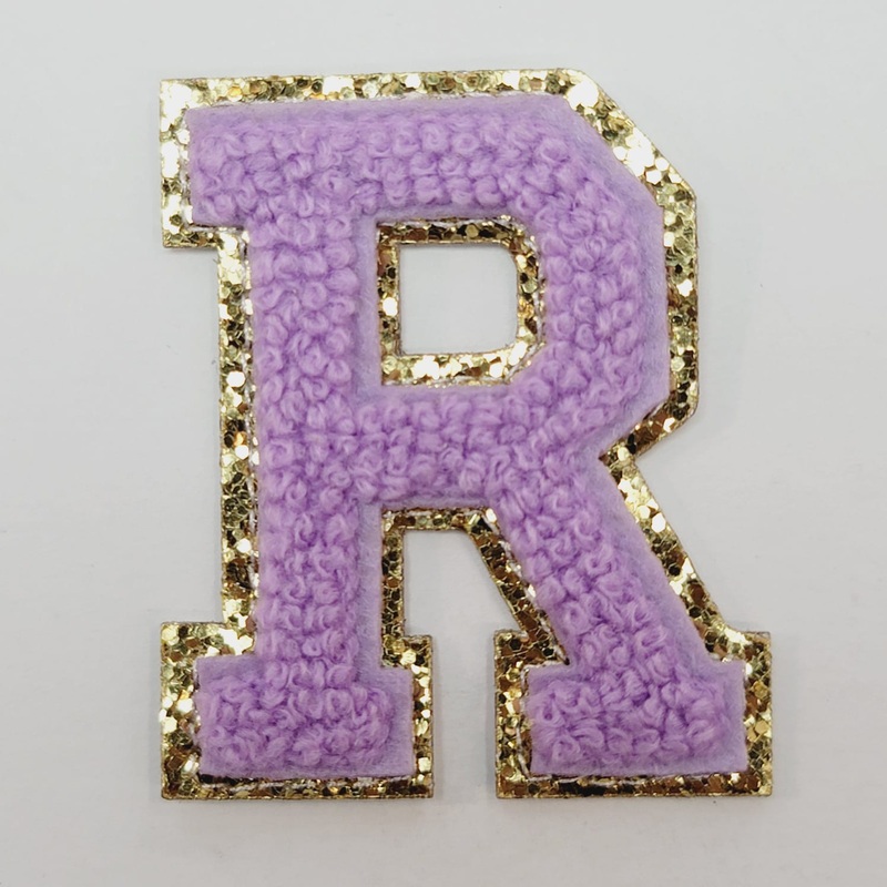 Varsity Letter Patch R - Lavender