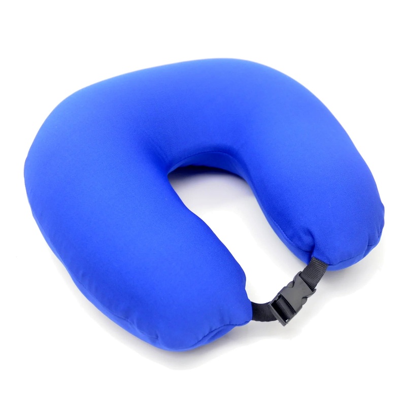 Voltage Valet Micro Bead U Shape Neck Pillow - Blue