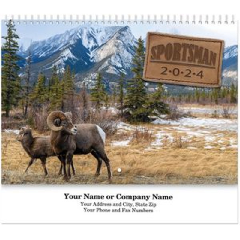 Sportsman Spiral Wall Calendar