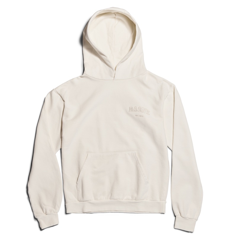 Varsity Logo Hoodie in Moonbeam, 2X