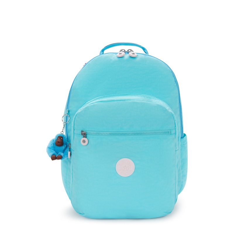 Kipling Seoul Extra Large 17" Laptop Backpack - Poppy Aqua