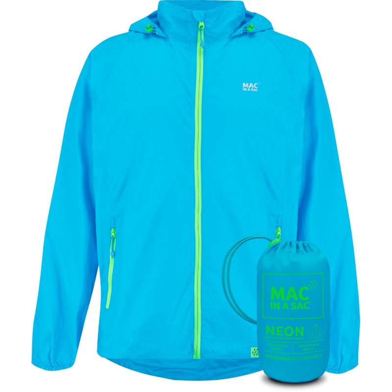 Mac In A Sac NEON 2 Jacket - Neon Blue