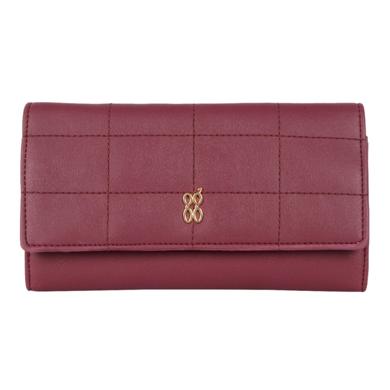Dragonfruit Red Large Three Fold Wallet