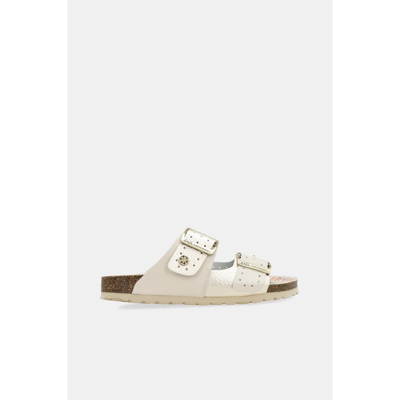Women's gold bio sandals