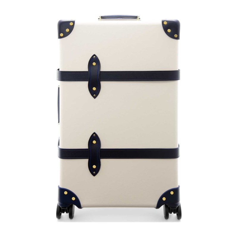 Centenary  Medium Check-In - 4 Wheels | Ivory/Navy/Brass