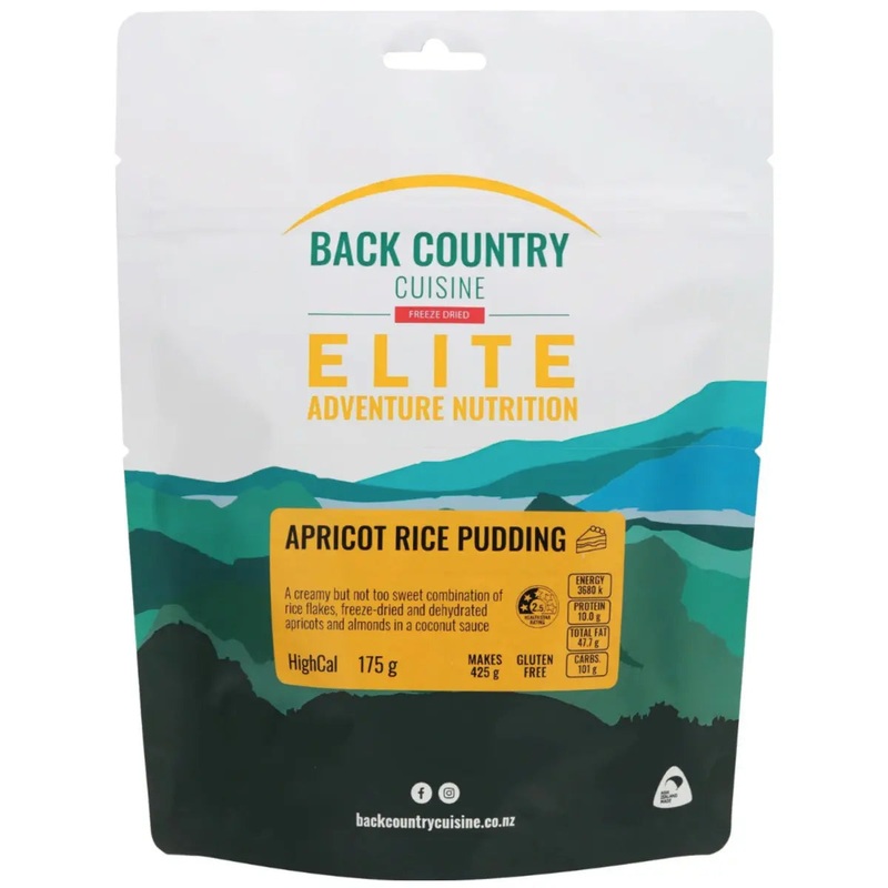 Back Country Cuisine Elite - Apricot Rice Pudding - Regular Serve (Gluten Free)