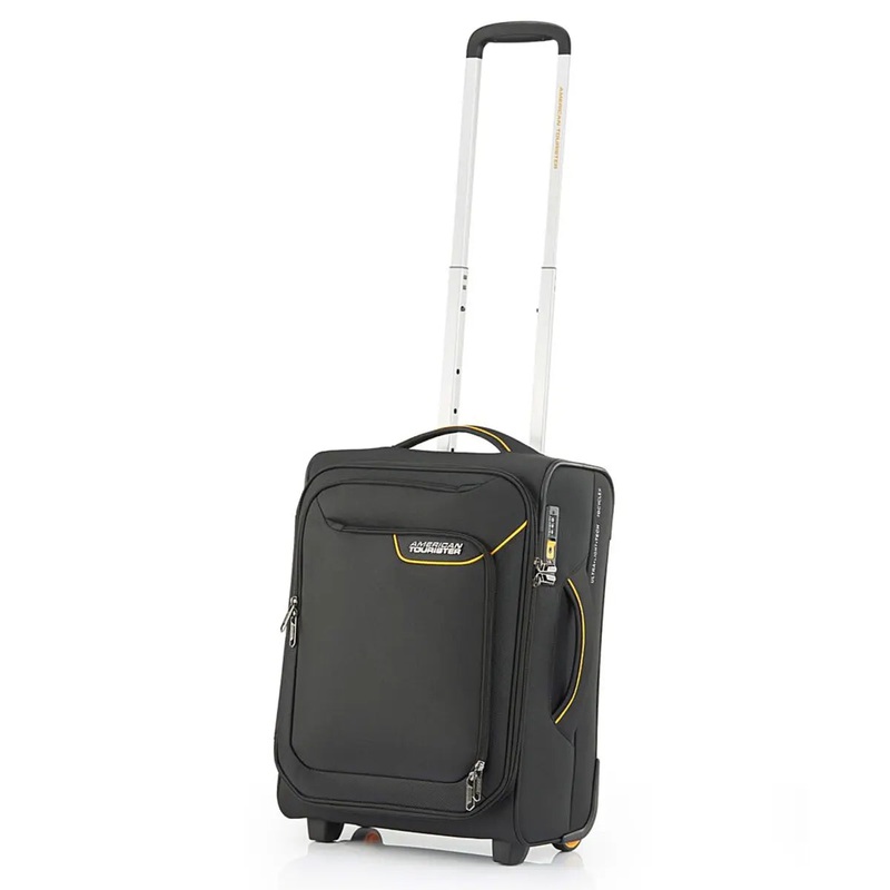 American Tourister Applite 4 ECO 50 cm 2 Wheel Upright - Black / Mustard