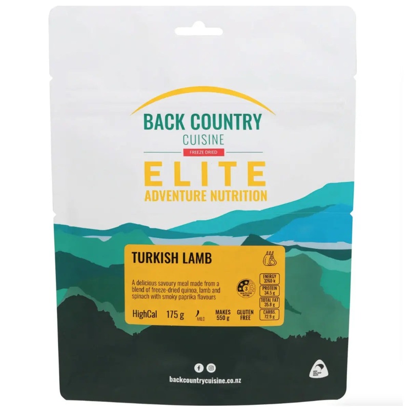 Back Country Cuisine Elite - Turkish Lamb - Regular Serve (Gluten Free)