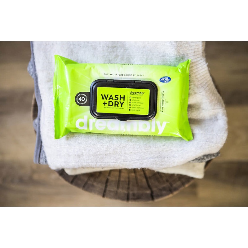 40 Natural Biodegradable Travel Washing Sheets