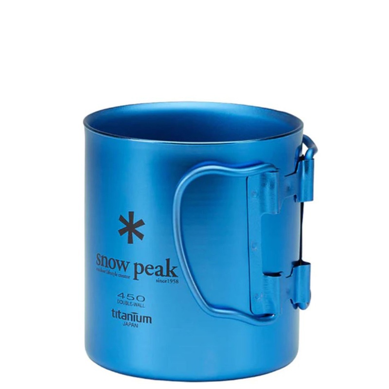 TITANIUM DOUBLE WALL CUP 450 BLUE